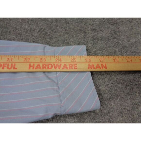 Rohan Shirt Mens M Blue Pink Striped Long Sleeve Performance Worldview - Picture 8 of 10